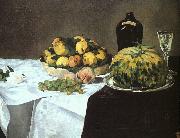 Edouard Manet Still Life with Melon and Peaches Germany oil painting reproduction